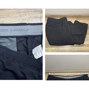 Under‎ Armour UA Match Play Performance Golf Pants Men 40x32 Black 31.5" Inseam